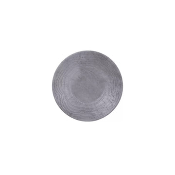 Elite Global Solutions B20294 Denali Black Melamine Plate, 8 1/2" Diameter, 6/Case - Gray