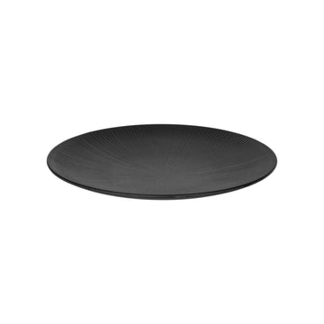 Elite Global Solutions B380130 Hermosa Melamine Plate, 1 3/8" High, 6/Case - Black