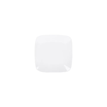 Elite Global Solutions Radius White Melamine Plate, 6/Case - 8 1/4"