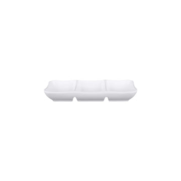 Elite Global Solutions JW2071 Zen Melamine Tray, 3 1/4" x 7 5/8", 6/Case - White