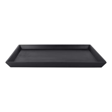 Elite Global Solutions JW5216 Zen Melamine Tray, 10 1/4" x 15 3/4", 6/Case - Black