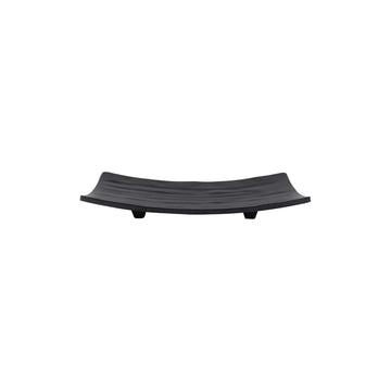 Elite Global Solutions JW5409 Zen Melamine Tray, 4 3/4" x 8 5/8", 6/Case - Black