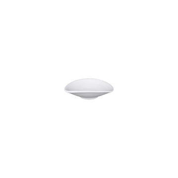 Elite Global Solutions JW6003 Zen Black Melamine Plate, 3 7/8" x 4 1/4", 6/Case - White