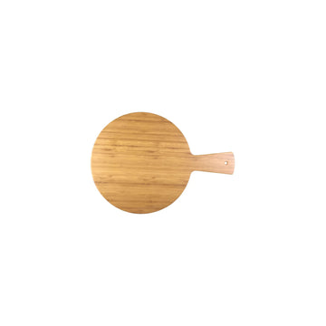 Elite Global Solutions M12RW Fo Slate Melamine Serving Board, 12" Diameter - Bamboo Faux Wood Wood