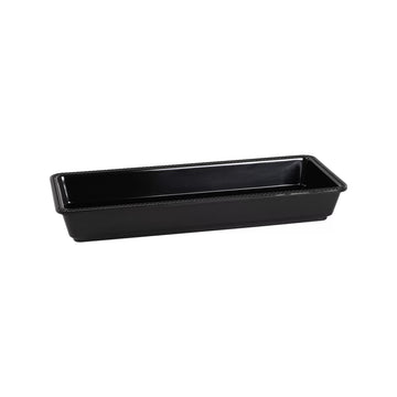 Elite Global Solutions M1562 Venetian Melamine Tray, 6" x 15" - Black