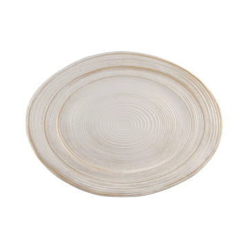 Elite Global Solutions Della Terra Melamine Serving Dish, 1 1/2" High, Gray - 16 1/2"