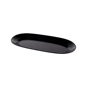 Elite Global Solutions M17RC Classics Melamine Platter, 7 1/2" x 16 1/2" - Black