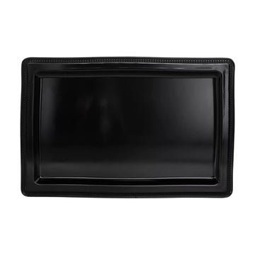 Elite Global Solutions M1812RC Venetian Melamine Tray, 12" x 18" - Black