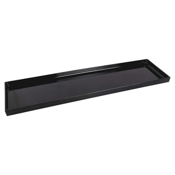 Elite Global Solutions M8301-B Modern European Melamine Food Pan, 8" x 30", Black - Default Title