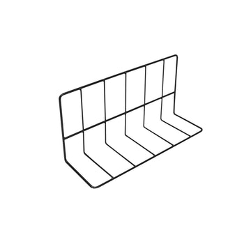 Elite Global Solutions Coated Metal Divider, Black - 6" x 12" x 4"