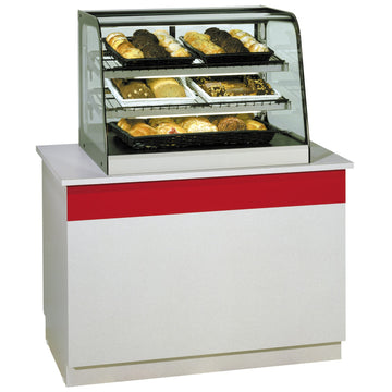 Federal Industries Countertop Bakery Case, 25 1/8" High, Black - 35 1/2"