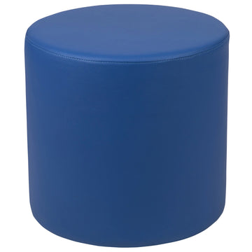 Flash Furniture ZB-FT-045R-18 Vinyl Modular Ottoman, 440 lb. Capacity - Blue
