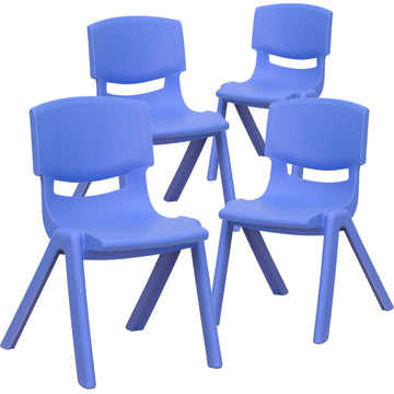 Flash Furniture 4-YU-YCX4-001 Whitney Chair Set, 13 1/4" Wide, 4/Set - Blue