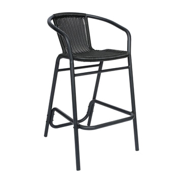 Flash Furniture SDA-AD632032R Lila Bar Stool, 22" Wide - Black