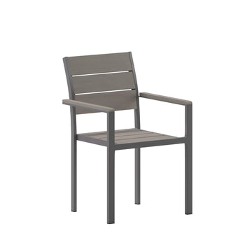 Flash Furniture SB-CA108 Chair, 15 3/4" Wide - Arm Chair Slat Back