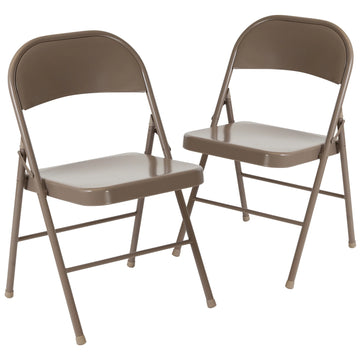 Flash Furniture BD-F002 Folding Chair, 18" Wide - Beige