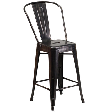 Flash Furniture CH-31320-24GB-BQ-GG Stool, 17 3/4" Wide - Default Title