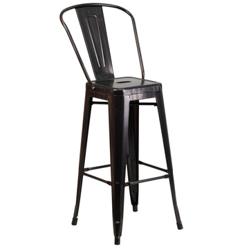 Flash Furniture CH-31320-30GB-BQ-GG Bar Stool, 17 3/4" Wide - Default Title