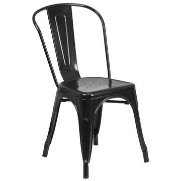 Flash Furniture Chair, 18" Wide - Black