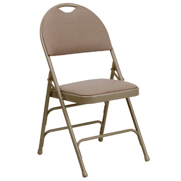 Flash Furniture HA-MC705AF-3 Folding Chair, 15" Wide - Beige