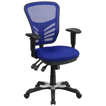 Flash Furniture HL-0001 Mesh Office Chair, 25 3/4" Wide - Blue