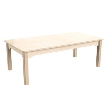 Flash Furniture Bright Beginnings Wood Activity Table, 23 1/2" x 47 1/4", Brown - 14 1/2"