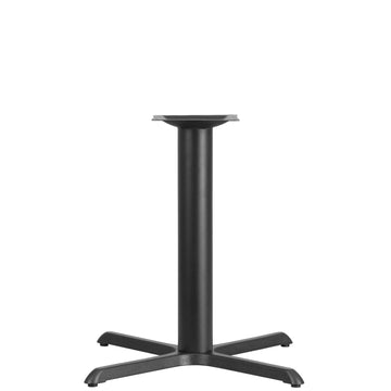 Flash Furniture XU-T3333 Cast Iron Table Base, 33" x 33", Black - 28 1/2"