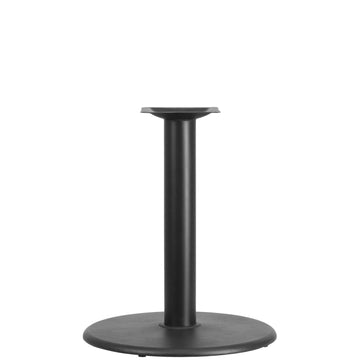 Flash Furniture XU-TR24 Cast Iron Table Base, 500 lb. Capacity, Black - 28 1/2"