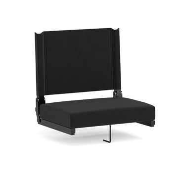 Flash Furniture XU-STA Bleacher Seat, 14" x 18" - Black