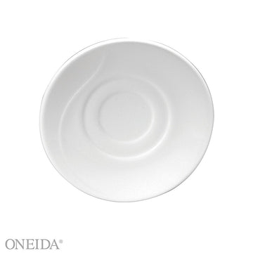 Oneida F1100000500 Eclipse Bone China Saucer, 6 3/8" Diameter, White, 36/Case - Default Title