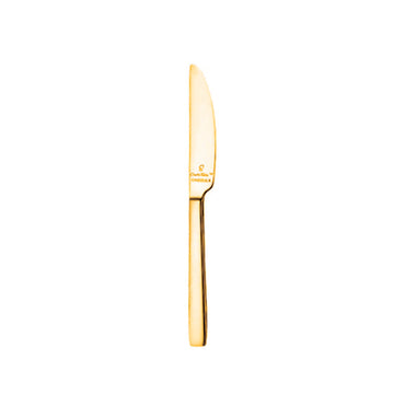 Oneida Chef's Table Stainless Steel Dinner Fork, Gold, 12/Case - 6 7/8"