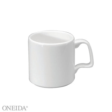 Oneida F1130000563 Gemini Bone China Mug, 11 oz., White, 24/Case - Default Title
