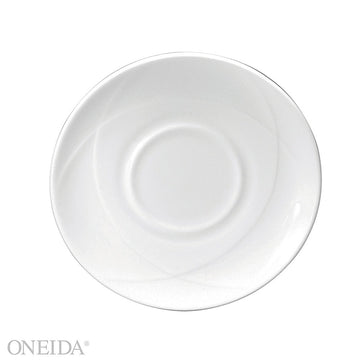 Oneida F1150000500 Vision Bone China Saucer, 6 1/4" Diameter, White, 36/Case - Default Title