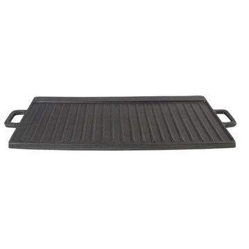 Franklin Machine Products 161813 Cast Iron Griddle Grill Pan, 11" x 21", Black - Default Title