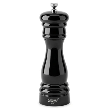 Fletchers' Mill Federal Wood Pepper Mill, 6" High - Black