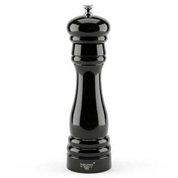 Fletchers' Mill Federal Wood Pepper Mill, 8" High - Black