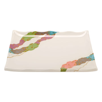 G.E.T. Enterprises 142-24-CO GET Contemporary Melamine Plate, 6 1/2" x 9 1/4", White, 12/Pack - Default Title
