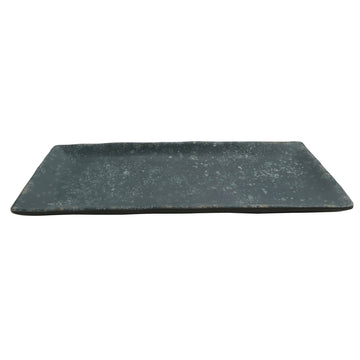 cheforward 23123 Savor Melamine Plate, 5 1/8" x 12", 12/Case - Black
