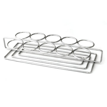 G.E.T. Enterprises 4-82010 Stainless Steel Dessert Caddy, 3 1/4" x 11 3/4", Silver - Default Title