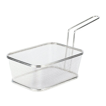 G.E.T. Enterprises 4-818610 Serving Basket, 6" x 8", Silver - Default Title