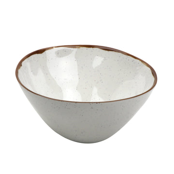 G.E.T. Enterprises GET Rustic Mill Melamine Bowl, White - 2 qt.