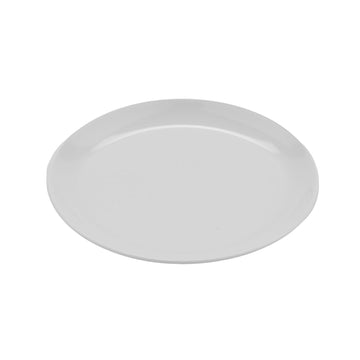 G.E.T. Enterprises BF-710 GET Settlement Oasis White Melamine Plate, 7" Diameter, 12/Case - G.E.T. Ivory American White Plate