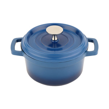 G.E.T. Enterprises CA-013 GET Heiss Cast Aluminum Dutch Oven, 0.75 qt. - Blue