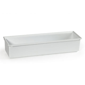 G.E.T. Enterprises CIH1 Cast Aluminum Food Pan, 1/2 Size Long, White - 3.75 qt.