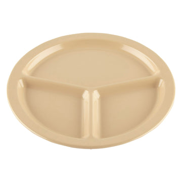 G.E.T. Enterprises CP-533-T GET SuperMel Melamine Plate, 10" Diameter, Beige, 12/Case - Default Title