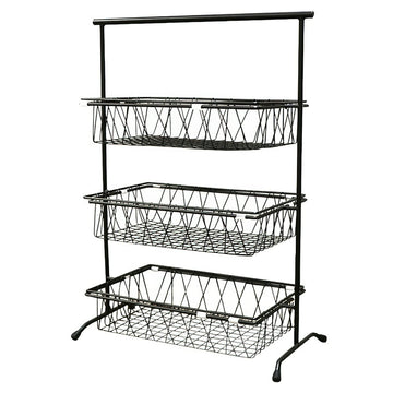 G.E.T. Enterprises IR-952-BK Metal Stand, 22 3/4" x 11", Black - Default Title