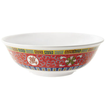 G.E.T. Enterprises M-813-L GET Dynasty Longevity Melamine Bowl, 2.3 qt., Red, 12/Case - Default Title