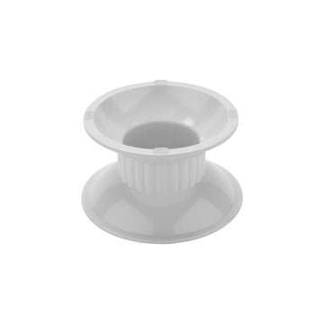 G.E.T. Enterprises ML-106-W Melamine Pedestal, 6 7/8" Diameter, White, 3/Pack - Default Title