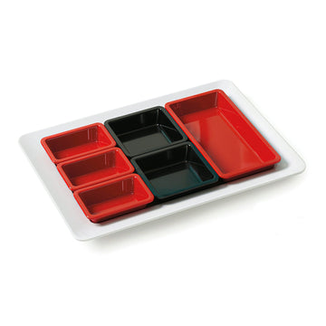 G.E.T. Enterprises ML-1216-W GET Milano Melamine Tray, 12" x 16 1/2", White, 6/Case - Default Title
