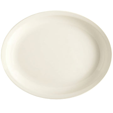 G.E.T. Enterprises ML-181-IV GET Milano Melamine Platter, 12" x 15", Ivory, 3/Case - Default Title